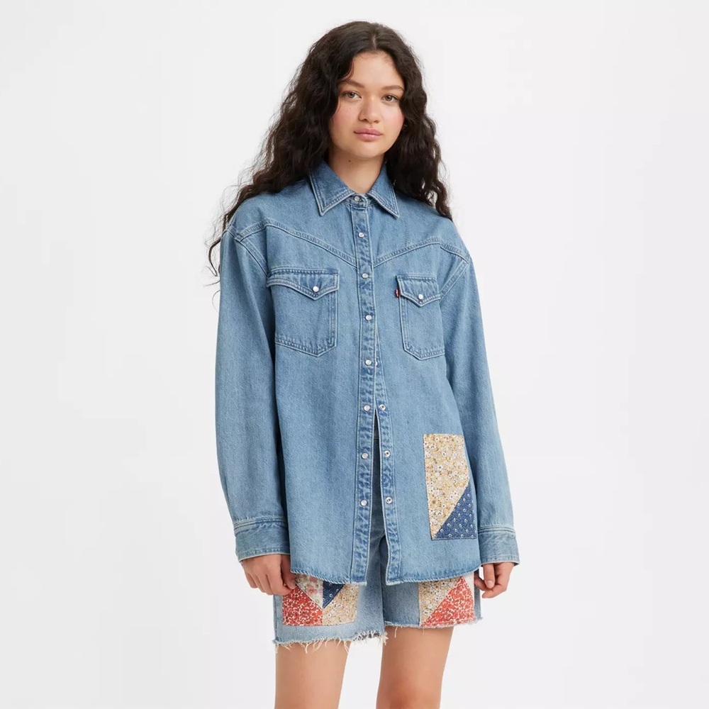 LEVI’S Dorsey XL Western Shirt M - Picture 3 of 9